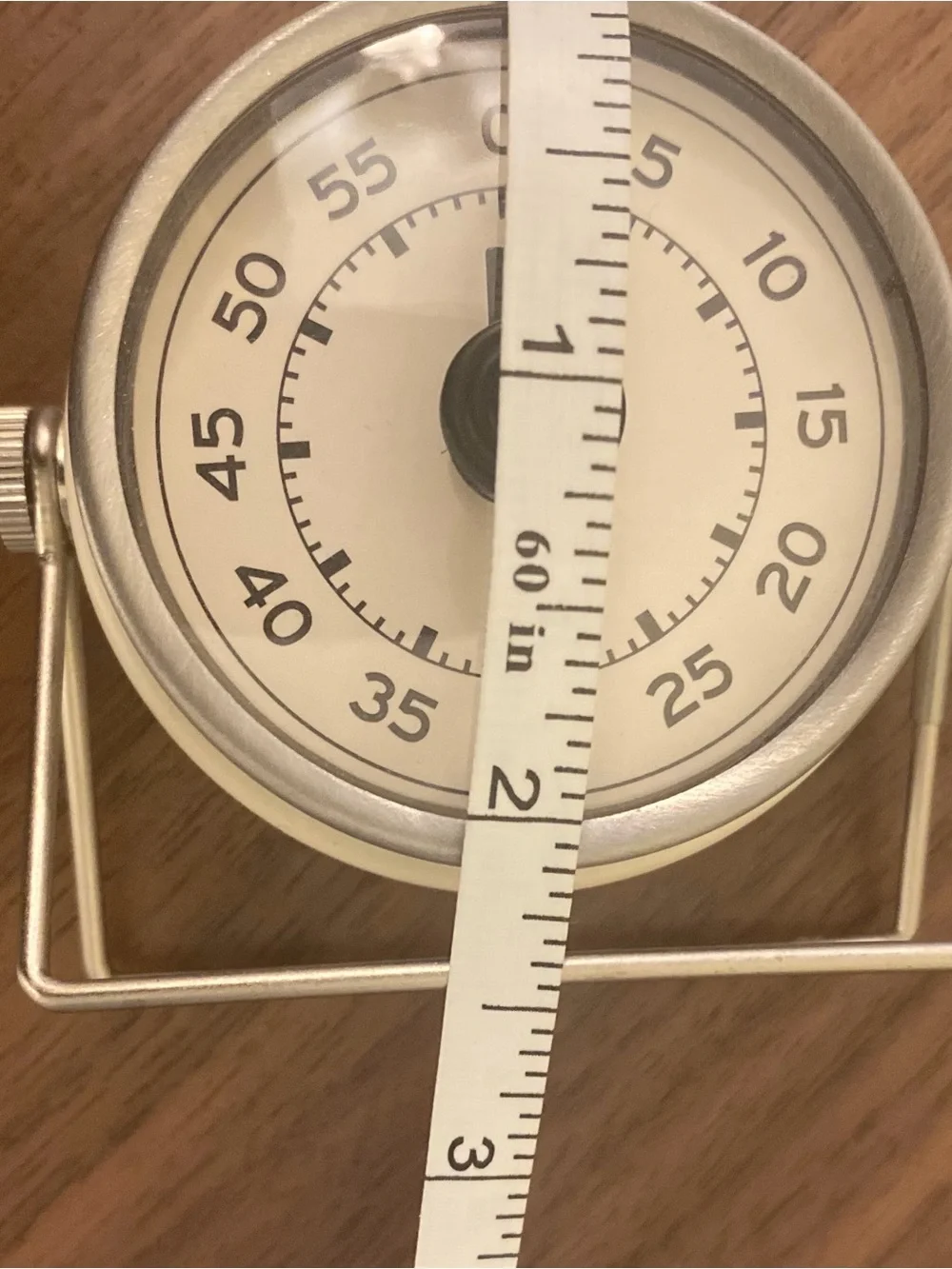 TFA Dostmann Analog 60-Minute Kitchen Timer Stainless Steel Magnetic